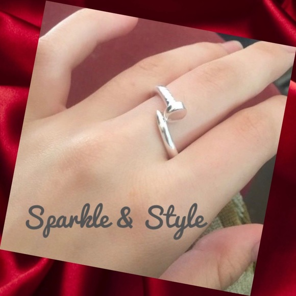 ✨ New Sterling Silver Nail Ring ✨ - Picture 3 of 3